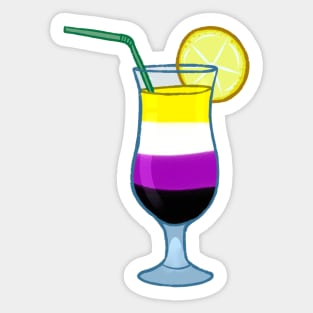 Nonbinary cocktail #1 Sticker